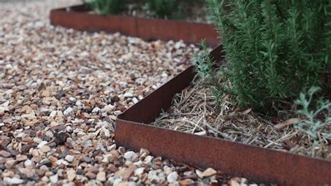 metal edging at tree boxes public areas|metal landscape edging problems.